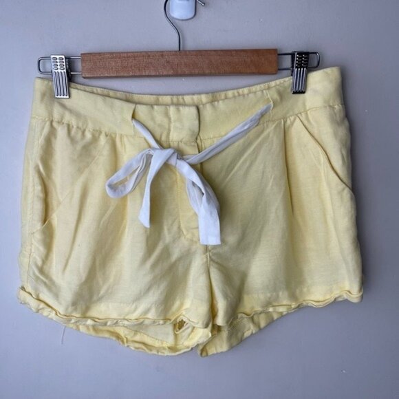 ARITZIA Wilfred linen blend Allegra Short yellow size 0 - Picture 1 of 9